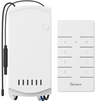 SONOFF Wi-Fi iFan04-H Controller per Ventilatore da Soffitto e Luce 3 Velocità, 3 Timer, Controllo vocale per Ventilatore da Soffitto con Lampada 230 V per Soggiorno Camera da Letto