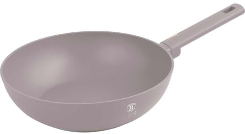 BERLINGERHAUS Pfanne mit Titanbeschichtung und Deckel 28 cm Taupe Collection | Robust, Vielseitig und Stilvoll