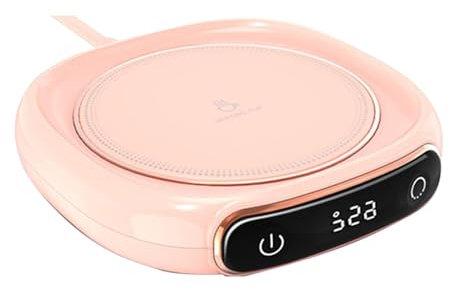 Coffee Mug Warmer, Electric Mug Warmer, Smart Cup Warmer with 3 Temperature Setting, Electric Beverage Warmer Plate Auto Shut Off, Portable Coffee Mug Warmer for Coffee, Drinks, Milk
