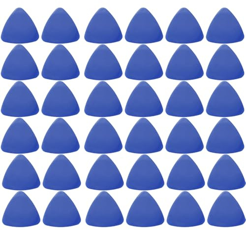 50PCS Triangle Pry Opening Tool, Plastic Triangle Pry for Mobile Phone Laptop Table LCD Screen Case Disassembly Blue Guitar Picks (Thin)