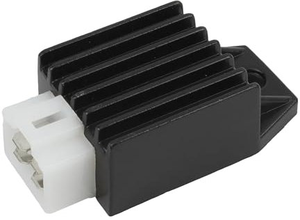 Für GY6 50 80 125 150CC Roller Dirt Bike Enduro Motocross Tuning Ersatzteile ATV UTV 12V Motorrad Spannungsreglergleichrichter Zündkasten Spannungsregler Gleichrichter Kit(Black)