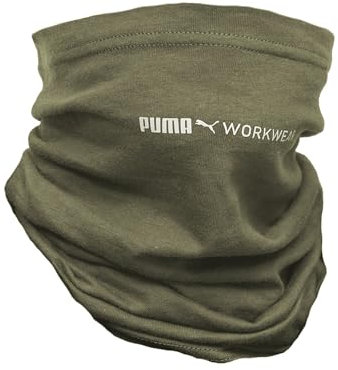PUMA WORK WEAR Damen und Herren Multifunktionstuch - Schlauchschal - Halswärmer - Winddicht - Ideal für die Outdoor Arbeit - Oliv