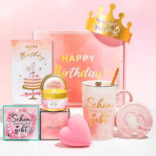 MEIMUCUL Geburtstagsgeschenk für Frauen,Geschenkset Frauen Geburtstag,Geburtstagsgeschenk für Freundin,Schwester, Ehefrau, Mama,Kollegin Geschenk Geburtstag Geschenkideen,Birthday Gift for Women