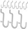 VILLCASE 10 Stück Peg Board Haken Regale Pegboard Haken Hängebrett Lochbrett Zubehör Peg Board Pegs Board Aufhänger Peg Board Für Schreibtisch Topf Haken Peg Board Clips Edelstahl Silber