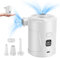 Electric Air Pump, 5200mAh Electric Pump for Inflatables With LED Battery Display, Portable Mini Air Pump Quick Inflate Deflate for Pool Inflatables, Bed Mattresses, etc (white)