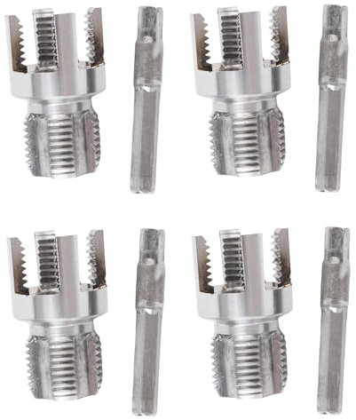 Yechiry Rohrgewindewerkzeug PVC Rohrgewinde Kit Interne Externe Rohre Gewindeschneider für G1/2 -Kunststoffrohre mit 1/4in -Hex -Schaft Nr. 45 Stahl