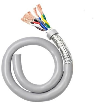 10m Cable Eléctrico 0.5mm², Alta flexibilidad Cable Cobre Estañado 2-10 polos, PVC Cables de control de señales, TRVVPS Cobre Cable(10-core x 0.5mm²)