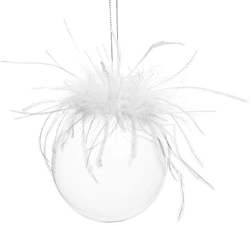 SIKORA Highlights 4er Set ausgefallene Christbaumkugeln aus klarem Glas besondere Weihnachtskugel Christbaumschmuck 8cm, Farbe | Modell:Modell VENEDIG klar, Höhe in cm:8 cm