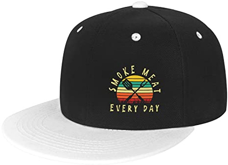 Baseball Cap Lustiger BBQ Smoker Papa Grillen Rauch Snapback Cap Unisex Baseballkappe Sport Baseballmütze Für Running Reisen Outdoor
