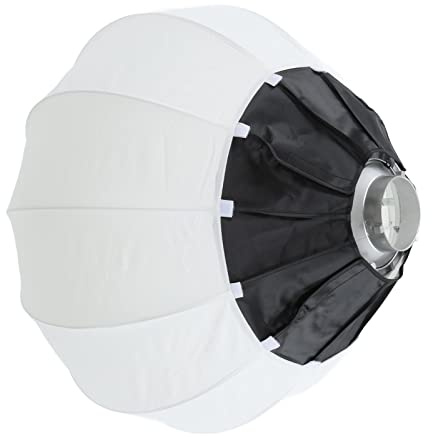 Cryfokt Boîte Souple Ronde en Forme de Boule de Lumière Douce à 360 °, pour Le Montage D'accessoires de Photographie de Séries Télévisées en Direct (65 cm)