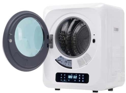 Ablufttrockner, 3-4 kg Kapazität, 850W, UV-Desinfektion, 6 Programme, Wandmontage, Edelstahl-Trommel, 60dB Leise | Ideal für kleine Wohnungen & Familien