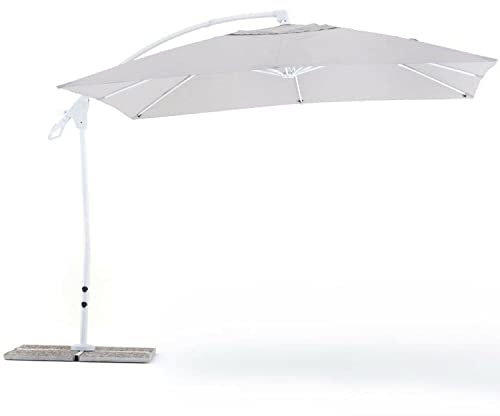 sal mar Ombrellone Suitset 3x3 Mt Struttura Alluminio Grigio arredo Giardino M0429-03