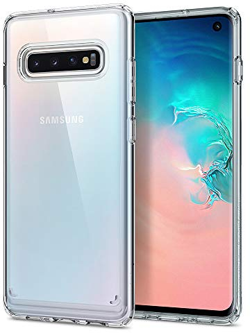 Spigen Ultra Hybrid Hülle Kompatibel mit Samsung Galaxy S10 -Crystal Clear