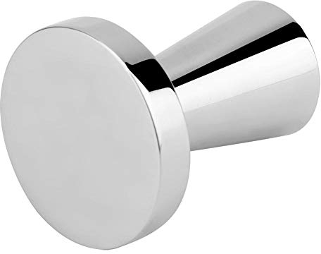40MM Diameter Espresso Coffee Tamper, Stainless Steel Coffee Powder Hammer Tool Flat Base Coffee Bean Press Compatible with Machine Refillable Reusable