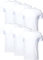 FULL TIME SPORTS® FTS-634 6 Pack All White Round Neck Tech T-Shirts (12) XXX-Large, White