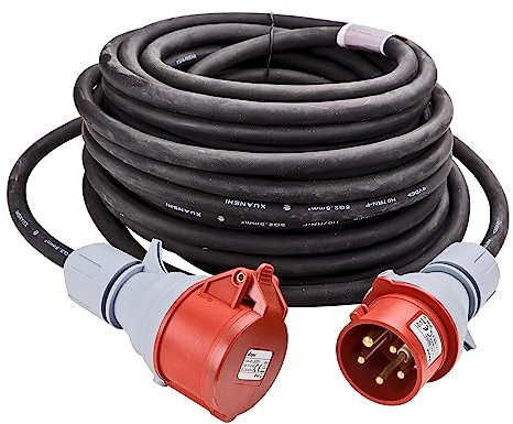 CEE/CeKon Verlängerungskabel Baustelle Kabel H07RNF 16A 5x2,5 mm² 400 V 20 m