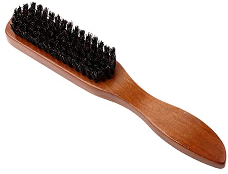 Bartbürste, Akozon Bart Pinsel, Afro Bürste Wildschweinborsten Bürste Sleek Bun Bürste Hair Brush Bart Bürste Tail Comb Männer Professionelle Gesichts Rasierpinsel Schnurrbart Reinigung