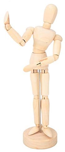 8 '' Artist Drawing Manikin Wooden Articulated Mannequin mit Base und flexiblem Körper zum Zeichnen der menschlichen Figur