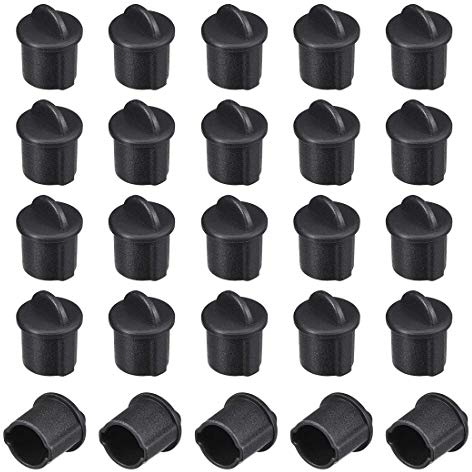 N/A BNC Anti-Dust Stopper Cap Cover für weibliche Jack schwarz, 20 Stück