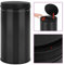 vidaXL Poubelle à Capteur Automatique Poubelle à Déchets Poubelle à Ordures Poubelle de Recyclage Salon Maison Intérieur 60 L Acier au Carbone Noir