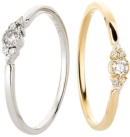 Ardeo Aurum Damenring aus 375 Gold Gelbgold mit 0,08 ct Diamanten Brillant in verzierter Zargenfassung Verlobungsring Gr. 52