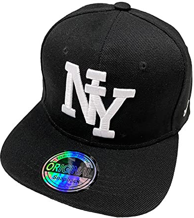 J26 Kids Kinder Snapback USA Cap Teenie Kappe Basecap Mütze Trucker Cappy Sport NY (Schwarz #2)