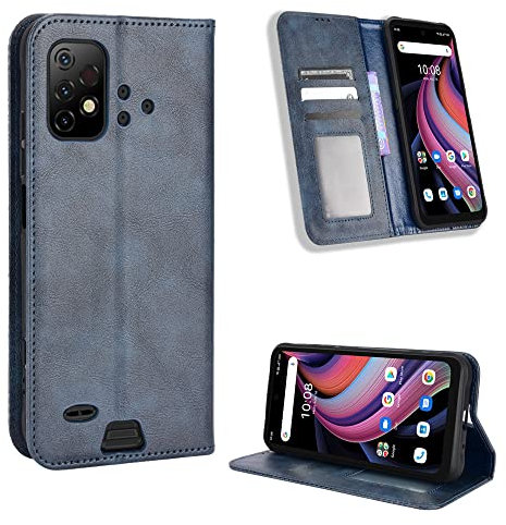 Bison GT2/GT2 Pro 5G Hülle [Brieftasche] [Klammerfunktion] [Kartenfächer] [Magnetic Flip Cover] Kompatibel mit Bison GT2/GT2 Pro 5G Smartphone(Blau)
