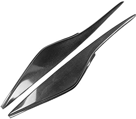 GMHB Für F&ord Mondeo MK4 2007-2013 Kohlefasermaterial Schwarz Scheinwerfer Augenbraue Augenlid Abdeckung Trim