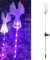 Solar Engel Lampe Bunte Beleuchtung PP Edelstahl Solarbetriebene Garten Dekorative Landschaft Bodeneinsatz Licht Solarbetriebene Engel Licht
