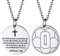 Supcare Hundemarke Personalisiert Halskette Herren Fußballmuster Nummerkette Dog tag Kette Anhänger Hundemarke Militär Kruzifix Kette Kettenanhänger Religious Cross Necklace Modeschmuck für Mutter
