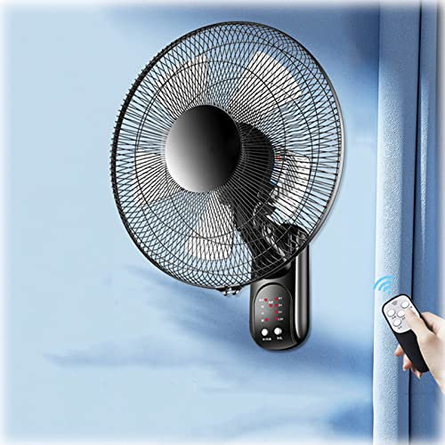 Wandventilator in kommerzieller Qualität mit Fernbedienung, oszillierender Wandventilator für den Innenhof, IP44 wasserdicht, elektrischer Kühlventilator aus Metall, Industrie, Gewerbe, Wohn