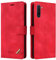 OKZone Coque pour Samsung Galaxy Note 10, Étui de Protection de Portefeuille Antichoc de Fente pour Carte, Support de Carte à Rabat en Cuir en PU Étui de Téléphone pour Samsung Galaxy Note 10 (Rouge)