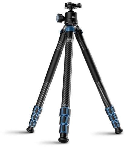 SIRUI AM-324 Carbon Fibre Tripod for Camera, 153cm Professional Heavy Duty Camera Tripod for Travel, Compact Tripod with AM-40 Ball Head, 4-Sections Twist Lock Leg, Max Tube Dia 32mm, Max Load 18kg