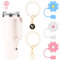 3pcs Couvercle de Paille pour Stanley 30/40oz Tasse, 10mm Bouchon de Paille en Silicone Fleur & 2pcs Personnalisées Lettre Charmes d'Identification/Nom Straw Cover Accessoires pour Gobelets(V)
