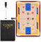 flintronic Taktiktafel Basketball, Basketball Taktiktafel Klappbar Trainermappe, Basketball Taktikmappe, Basketball Coach Board mit Magneten, Faltbares Taktikboard Basketball mit Marker und Tasche