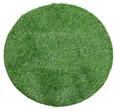 SUPVOX Künstliche Gras-Tischsets, rund, Kunstrasenmatte, Kunstrasen, Fliesen, Teppich, flauschiger Shags, runder Teppich, Kunstrasen-Pad für Hunde, Terrassen, Veranden, 70 cm