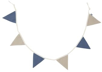 Jollein 719-602-68019 Wimpelkette blau/Olive