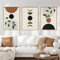 Trayosin Moderne Poster Set 3 Stück Abstrakt Kunstdruck Bilder Wandbilder Wanddeko Wohnzimmer & Schlafzimmer Boho Deko- ohne Bilderrahmen (50x70cm,Grün)