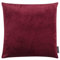 MAGMA Samt Uni Kissenbezug 50x50 cm - Bordeaux,- samtig weich kuscheliger Stoff, rechteckiger Kissenbezug, für Wohnzimmer, Schlafzimmer, Büro und Gästezimmer Waschbar