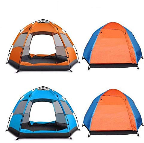 CRBUDY Tienda de campaña para Exteriores, Tienda de campaña automática para 3-5 Personas, Impermeable, Doble Capa, sombrilla, Refugio para la Lluvia, Senderismo, Camping