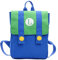 MAJEQZGY Mario Kinderschulrucksack für Kinder 12 Zoll Rucksack mit hoher Kapazität Büchertaschen Kinderschultasche für 2-4 Jahre (Grün)