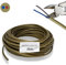 HALOTEC Cavo Elettrico 2 Fili 2x0.75 H03VV-F | 25 Metri | Doppio Isolamento in PVC | Installazione e Corrente | Dorato | Guaina Rotonda