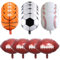 Sport Folienballon, 16 Stück 18 Zoll Basketball Luftballons Fußball Ballons Baseball Luftballons Fussball Folienballon Sport Foil Ballons Geburtstag Dekoration Party Dekoration für Junge Sport Party