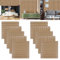 Lot de 10 panneaux muraux 3D imitation bois - 40 x 40 cm - Pour décoration murale et plafond - En PVC élastique - Autocollant mural - Marron