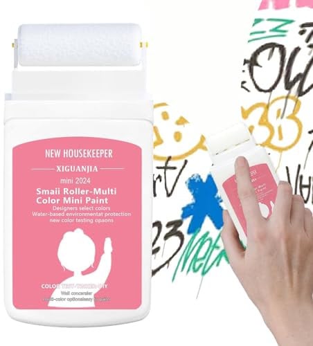 Qaestuan Vernice per Ritocchi Interni, Vernice per Riparazioni Murali con Rullo, Pasta per la Riparazione Della Parete, Senza Carteggiare, per Riparazioni Murali Macchie Graffiti Crepe (Bianco)