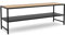 FJORDFORM TV Lowboard, Eiche, Schwarze Metall