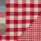 MAGAM-Stoffe Paul Musselin Mulltuch Kinder Baumwollstoff Oeko-Tex Meterware 50cm (Karo rot)