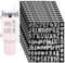 10pcs Alphabet Stickers, Waterproof Self Adhesive Alphabet Name Stickers Transfer Stickers Letter Number Name Stickers Easy to Use Decoration for Water Bottle Water Cup Scrapbooks(Silver)