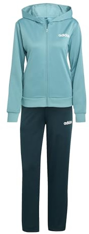 adidas Women's ESSENTIALS LINEAR TRACKSUIT, Powder Teal, XXL