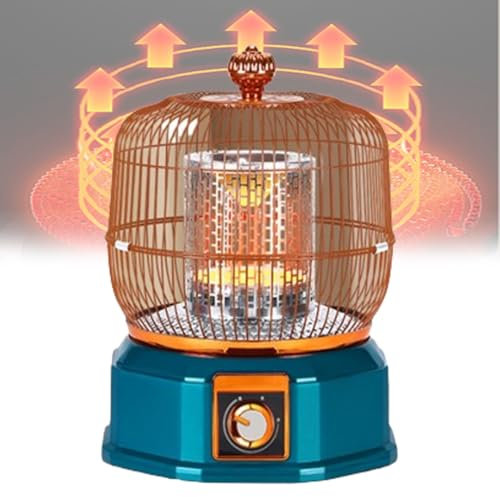 Indoor Heaters, 360°heating, with Thermosta and Anti-Tip Protection, Fast Heating, Quiet Heater for Indoor Use, Bedroom, Office Desk